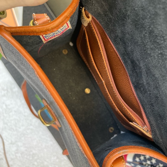 Dooney & Bourke Black and Brown Leather Crossbody Bag - Picture 9 of 15